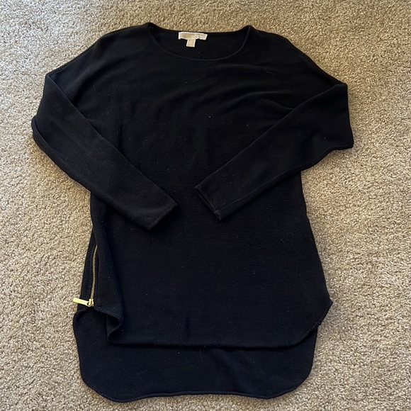 Black Michael Kors High Low Tunic - Picture 1 of 10